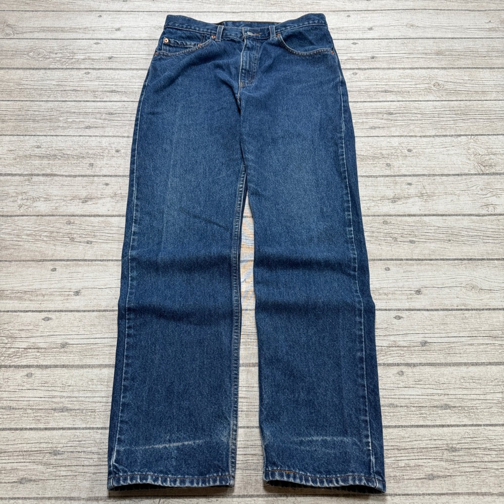 Vintage 90s Levi's 505 Jeans Men's 33x32 Blue Denim Regular Fit Straight Leg